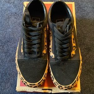 Women’s Leopard Platform Vans